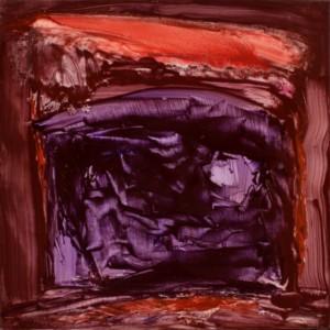 11. Orange Purple Arch Meditation - Oil on Panel - 8 x 8 in