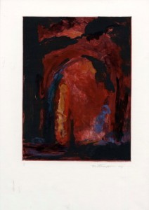 1.b. Portal of Mystery - Color Monoprint - 17 x 12 in