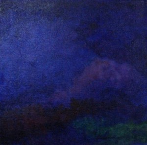 3. Night Colors - Oil on Canvas - 10 x 10 inches