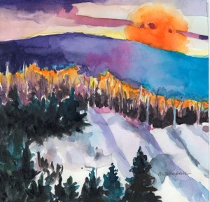 42. Winter Mountain Sunset